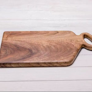 Planche à découper et à servir rectangulaire en bois massif de qualité supérieure, épaisseur 1,3 cm, passe au lave-vaisselle, non toxique - Product Image 1
