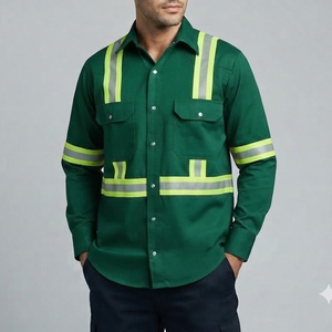 High Quality Utility Workwear <b>Shirt</b> Soft Fabric Breathable Design Chest Pockets Men <b>Hi</b> <b>Vis</b> <b>Shirts</b> For Industrial Wear - Product Image 1