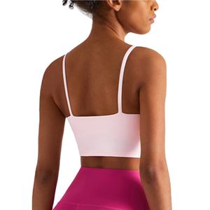 Acheter Vêtements de fitness de haute qualité Soutien-gorge d'entraînement Couleur solide Gilet à impact élevé Soutien-gorge de sport pour femmes 2026 - Product Image 6