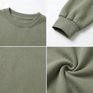 Professional Men's Heavyweight Crew Neck French Terry Windproof Breathable <b>Pullover</b> Regular Fit Long Sleeve Winter <b>Jumper</b> Custom - Product Image 6