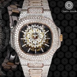 Reloj de Lujo para Hombre Charm Jewells, Caja de Acero Inoxidable, Esfera Analógica de 40 mm, Cierre Oculto con Botón, Cristal, Mecánico Automático - Product Image 2