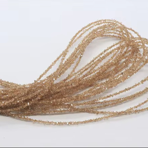 Perles de Diamant Naturel Herkimer Brun Clair, Pépites de Diamant Herkimer, Perles de Quartz Diamant Herkimer, Copeaux de Diamant Brun, Diamant Brun Brut - Product Image 1