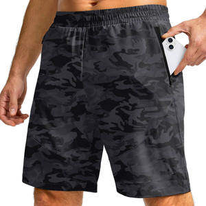 Shorts de sport décontractés pour hommes, été, haute qualité, séchage rapide, taille haute, respirants, tricotés, style fitness, personnalisables, grandes tailles - Product Image 1