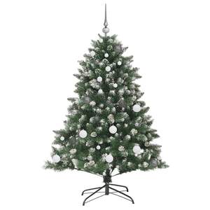 Árbol de Navidad Artificial de 150 LED, 59.06 Pulgadas, Verde, con Luces Navideñas Festivas - Product Image 4