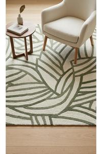 OEM Factory Natural Undyed Sheep Wool Geometric Handmade Anti-Slip Modern Carpet <b>Rug</b> for Cabin & Nursery From India Supplier - Product Image 3