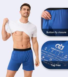 Calzoncillos Boxer para Hombre, Ecológicos, de Spandex/Poliéster, Secado Rápido, Transpirables, Elásticos, Ajuste Cómodo, Cintura Elástica, Ligeros, ODM - Product Image 6
