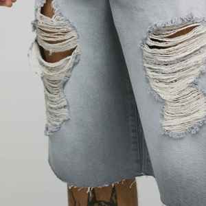 กางเกงยีนส์ขาสั้นทรงตรงคุณภาพสูง ระบายอากาศได้ดี สำหรับผู้ชายไซส์ใหญ่  ผลิตในปากีสถาน พร้อมปักโลโก้ตามสั่ง - Product Image 6