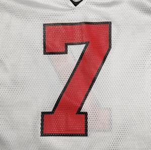 Maillot de football rétro des années 90 des Falcons d'Atlanta, imprimé au laser sur le devant, sans manches, col en V, 200 grammes, disponible en grandes tailles - Product Image 4