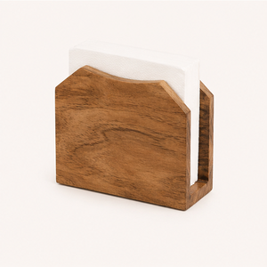Handmade Rustic Wood Napkin Holder Stand Upright Natural Wooden <b>Tissue</b> Dispenser For Dining Table Kitchen Hotel & Restaurant Use - Product Image 2