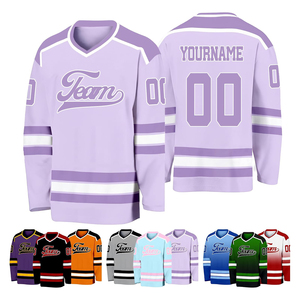 Derniers articles : Maillot de hockey sur glace unisexe personnalisé, respirant, col en V, manches longues, vêtements de sport d'équipe, personnalisable ODM OEM - Product Image 1