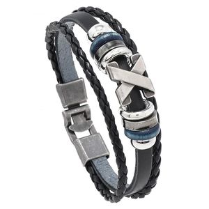 Bracciale con perline a X personalizzato, stile retrò, fatto a mano, gioiello da uomo, accessorio di moda di tendenza, coppia - Product Image 1