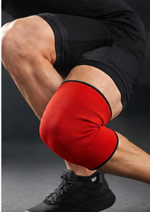 Soporte de Rodilla Unisex Rojo Transpirable con Cierre Ajustable de Velcro para Protección en Entrenamiento de Fuerza - Product Image 2