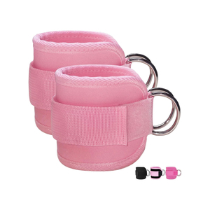 Fabricant de sangles de cheville réglables en néoprène avec anneaux en D robustes pour l'entraînement de résistance et les exercices sur machine à câbles - Product Image 1