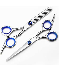 Sharp 440C Stainless Steel Salon Hair Scissors Barber <b>Thinning</b> Shears with Pink Grip for Hairdressers and Stylists - Product Image 2
