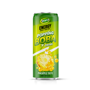 Wana Popping Boba Drink Passion Fruit Puree Flavored 320ml Can Fresh-Squeezed Energy Boost Ready Beverage 24 Months Shelf Life - Product Image 4