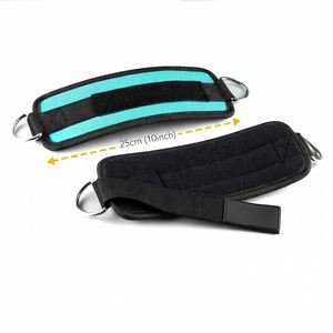 Sangles de cheville de gym avec double anneau en D, réglables, rembourrées en néoprène, pour entraînement des jambes avec poids et machine à câble - Product Image 3
