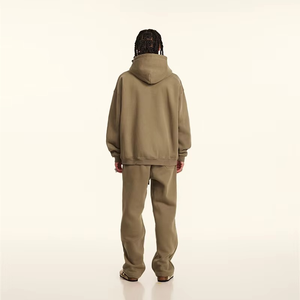 High Quality Embroidered Custom Logo 100% Cotton Fleece Breathable Thick Unisex <b>Men</b> <b>Pullover</b> Hoodie Manufacturers - Product Image 3