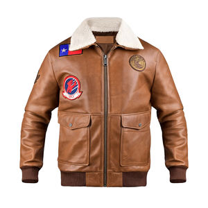 High Quality Water Resistant Winter Leather Jacket Print Zip Windbreaker Customized Outdoor Hiking Wholesale Manufacturing Cloth - Product Image 6