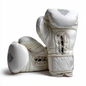 Guantes de Cuero Brillante para Combate, Guantes de PU con Cordones para Entrenamiento, Unisex - Product Image 6