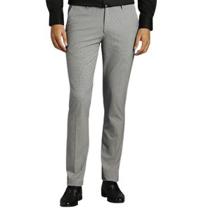 Pantalón Formal de Hombre, Corte Slim Fit, Cintura Media, Tela Premium, Diseño a Cuadros - Product Image 1
