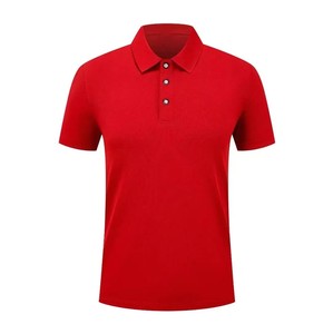Polo Rojo para Mujer, Manga Corta, Color Sólido, Estilo Casual, Tejido Piqué, Largo Regular, Estilo Tejido, Nuevo Diseño Personalizado 2026 - Product Image 1