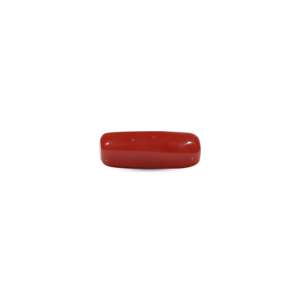 Coral Rojo Sintético Ovalado Cabujón de 6.65 Quilates, Gema Suelta de Alta Calidad 4x6mm para Joyería Fina - Product Image 1