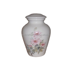 Fournisseur d'urne de crémation de couleur blanche, en métal, pour les cendres humaines, sur mesure, fournisseur d'urnes de crémation bon marché, à vendre - Product Image 1