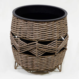 Jardineras de jacinto de agua de algas marinas grandes ecológicas hechas a mano de la fábrica Artex Dong Thap, cestas hechas a mano de Vietnam - Product Image 6