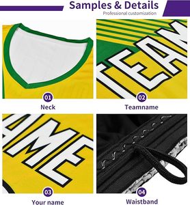 Customizable Soccer Jersey Set Sublimated Print Moisture Wicking Unisex Adult Short Sleeve V-Neck Team Name Front OEM Service - Product Image 6