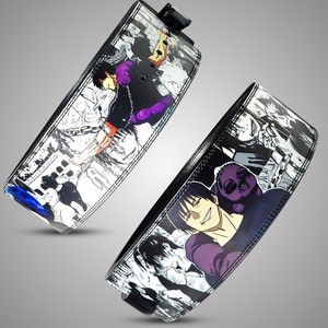 Printed Anime Design <b>Weight</b> Lifting <b>Belt</b> Adjustable Waist Support for Strength <b>Training</b> Unisex Artificial Leather Buckle Closure - Product Image 2