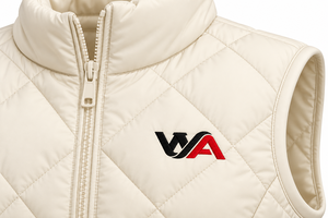 Chaleco Acolchado de Alta Calidad para Mujer, con Cuello Alto, Cierre de Cremallera, Sin Mangas, con Logotipo Bordado, Fabricante OEM - Product Image 5