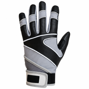 Gants de frappeur de baseball en cuir de qualité supérieure pour adulte, droitier/gaucher, fermeture auto-agrippante, légers, durables, respirants, taille XXL - Product Image 2