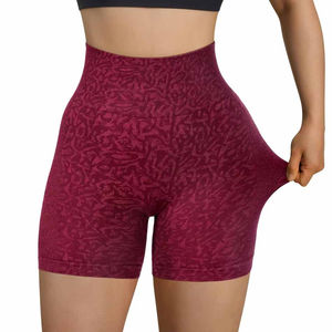 Shorts de Cintura Baja para Mujer, Tejido Transpirable, Moldeadores, para Yoga y Ejercicio, con Logotipo, Estilo Urbano - Product Image 4