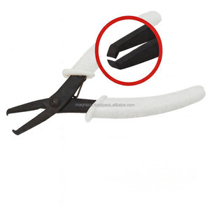 Cortadores de extremos de cuentas de 130 mm con mango cómodo, herramienta de corte de precisión para joyería, para trabajar con cuentas y alambres, color rojo - Product Image 1