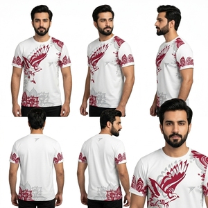 Premium Casual Cotton <b>Blend</b> T Shirt Soft Breathable Daily Wear Unisex Fashion Comfortable Fit Summer Streetwear Apparel - Product Image 3