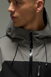 Veste coupe-vent pour homme, coupe classique, design personnalisé OEM, vêtements de sport, séchage rapide, légère, imperméable, softshell. - Product Image 5