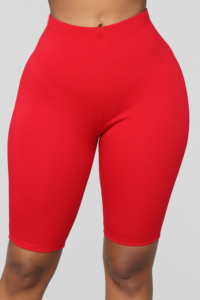 Women's High <b>Waisted</b> Skinny Biker Shorts Sports Bra Workout Set Plaid Colored Quick Dry Breathable Spandex/Polyester OEM Service - Product Image 2