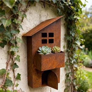 Jardinière en bois écologique pour l'intérieur et l'extérieur, pot décoratif pour fleurs et plantes, conteneur pour la maison, le patio et le balcon - Product Image 1