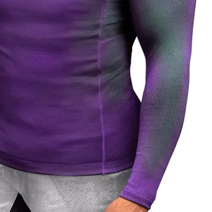 Wholesale Cheap Price Custom Sublimated Short Sleeve MMA Rashguard Compression Shirts Premium Quality <b>Men's</b> Jiu Jitsu Rash Guard - Product Image 6