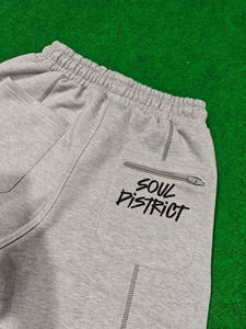 High Quality Custom Unisex Two Tone Color Heavy Weight 100% Cotton Fleece Sweatpants with Embroidery <b>Cuffed</b> <b>Jogger</b> for Men - Product Image 5