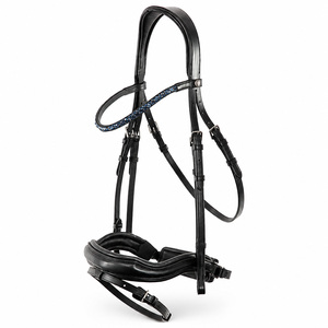 Têtière artisanale en cuir de vachette pour chevaux de style western avec motif floral – Équipement d'équitation durable et élégant pour chevaux - Product Image 5