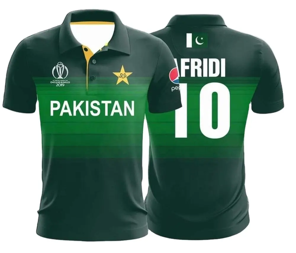 파키스탄 크리켓 팀 키트/셔츠 월드컵 2019 영국
