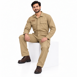 Overol Ignífugo Personalizado 100% Algodón, Overol de Seguridad Industrial de Alta Visibilidad con Reflectores, Ropa de Trabajo Resistente a las Llamas - Product Image 4