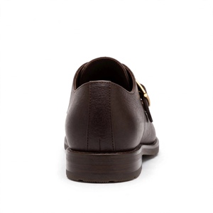 Chaussures en cuir véritable de qualité supérieure pour hommes, couleur unie, respirantes, dessus en cuir véritable, semelle en caoutchouc. - Product Image 5