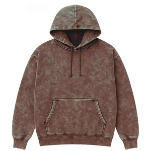 Nouveau style – Sweats à capuche unis à fermeture éclair intégrale, effet délavé à l'acide – Meilleure arrivée, sweats à capuche délavés à l'acide les plus vendus - Product Image 2