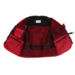 Chaleco de Trabajo Rojo de Alta Visibilidad con Paneles de Malla, Uniforme de Seguridad Transpirable Unisex, Material de Poliéster - Product Image 5