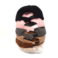 Casquette de baseball personnalisable en polaire Teddy avec texture Sherpa douce, visière incurvée, chapeau d'hiver décontracté, logo personnalisé, vente en gros de couvre-chefs