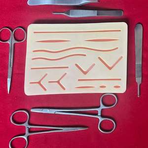 Suture Practice Kit with Silicon <b>Pad</b>-Surgical Grade Manual Autoclavable Reusable for Medical Students & <b>Nurses</b> Surgical Training - Product Image 2
