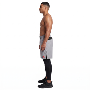 Athletic Training <b>Combat</b>-Sport <b>Shorts</b> Waterproof Solid Pattern Fitness <b>Shorts</b> XS Size Mid Polyester Spandex Sublimated Technique - Product Image 3