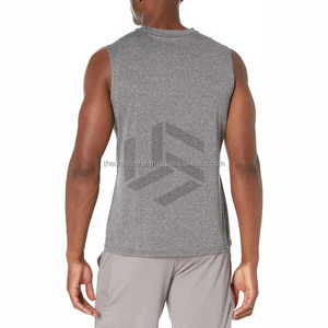 Sleeveless T-shirt for <b>Men</b> Oversize Gym <b>Stringer</b> Tank Top XL Cotton <b>Vest</b> Breathable Casual Style Knitted Sports Singlet 2025 - Product Image 2